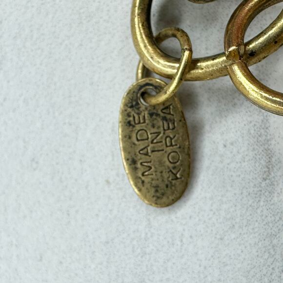 Express Vintage Chunky Beaded Gold Chain Belt Large (L/XL) Boho Statement ✨ - Picture 3 of 13